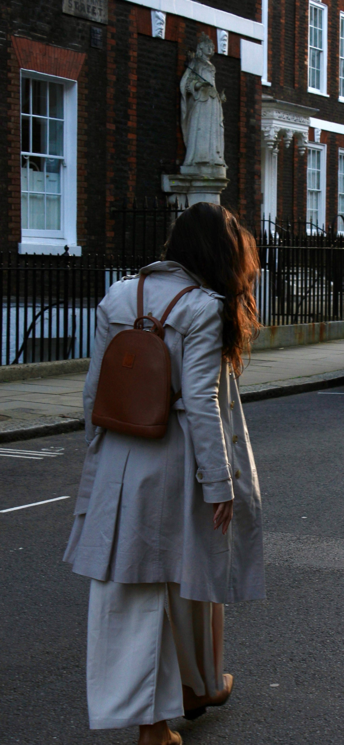 Marylebone Tan Leather Backpack