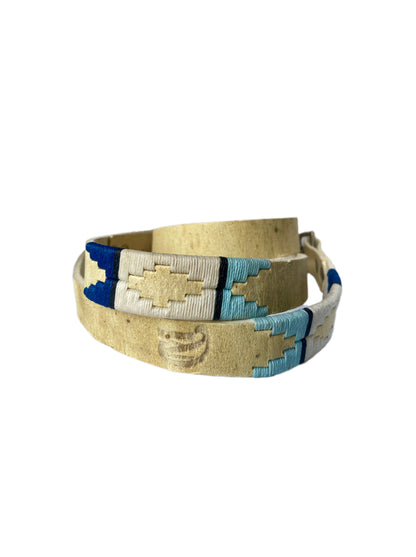 Atlantic Blues Leather Lead