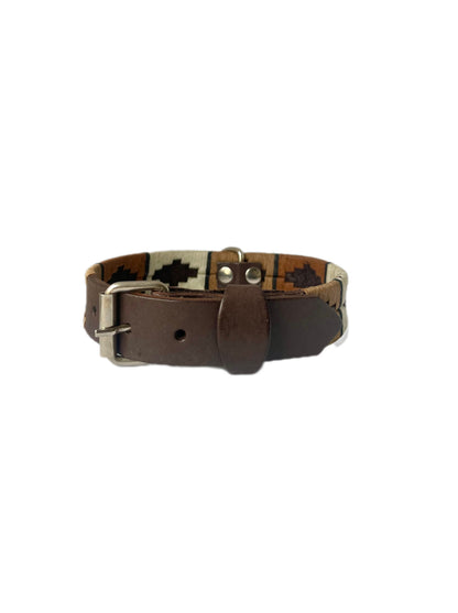 Earthy Pampas Leather Collar