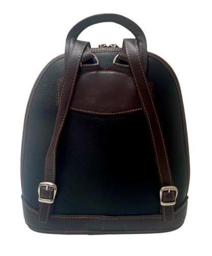 Marylebone Black Leather Backpack