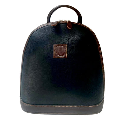 Marylebone Black Leather Backpack